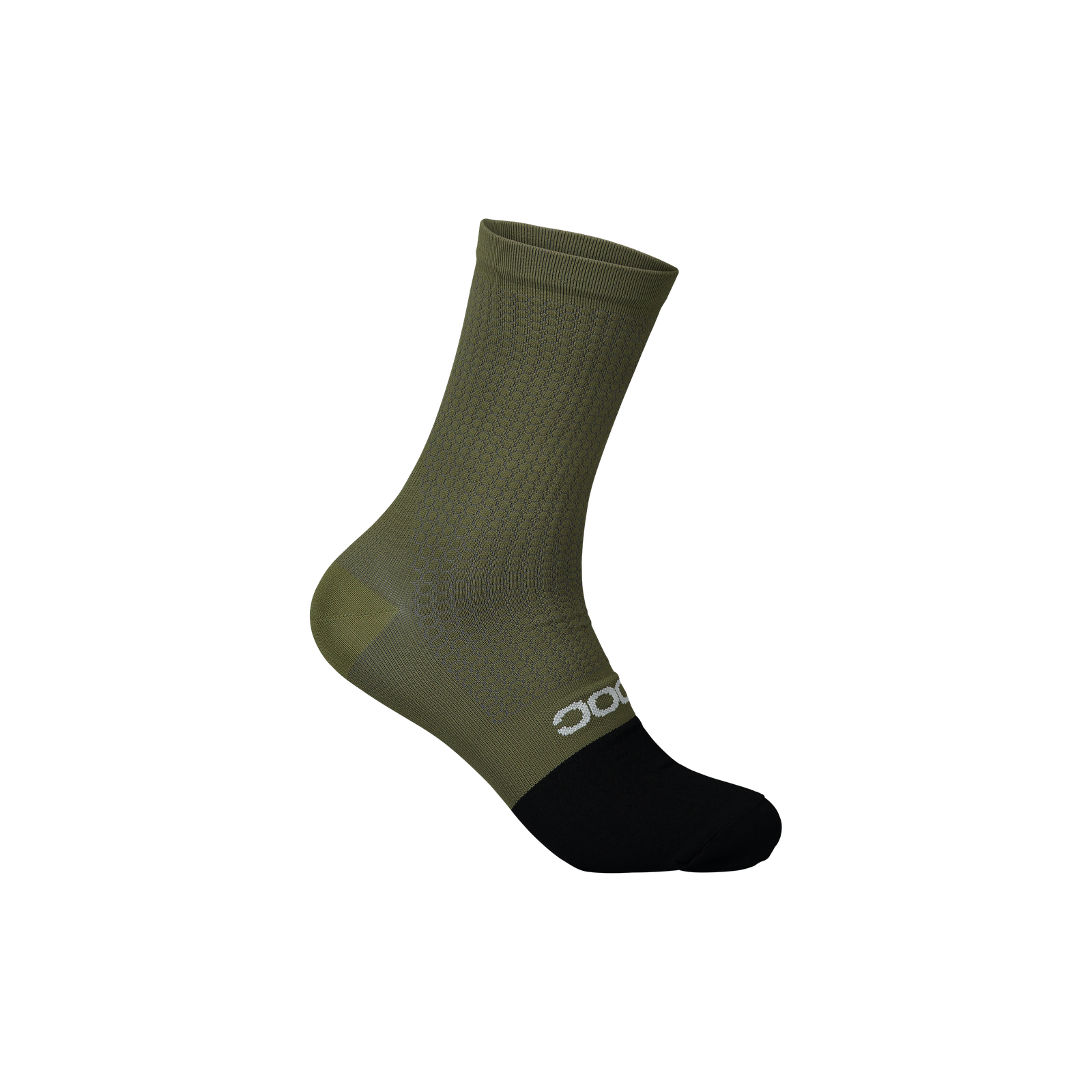 POC Flair Sock Mid Epidote Green/Uranium Black