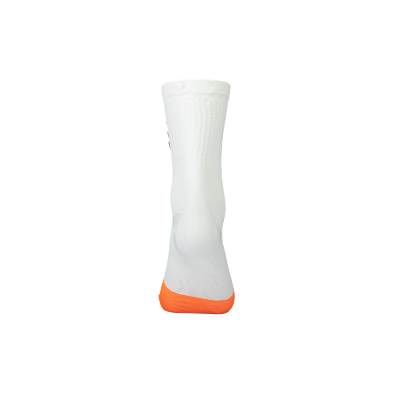 POC Flair Sock Mid Hydrogen White/Zink Orange